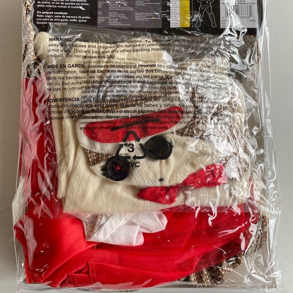 NWT Kids Sock Monkey Costume size Large 10-12 - Picture 4 of 6
